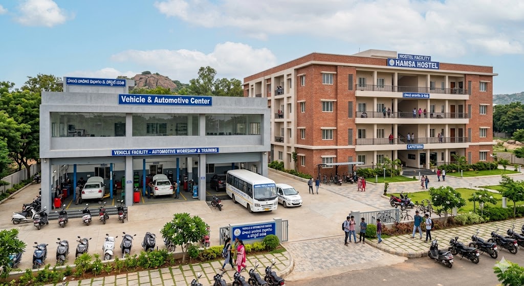 Vehicle and Hostel Facility